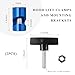 DXNQ 2PCS Lift Support Clamp, Car Hood Strut Fixing Clamp Hood Lift Rod Prop Tool Up to 3/8