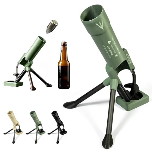 Mörser Flaschenöffner Bierflaschenöffner im Mörser-Design Bieröffner Mörser 51mm Beer Bottle Mortar Lustiger Biermörser freihändiger Flaschenöffner für 330-355ml Bierflasche