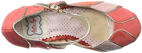 Bettie Page Women's Pinup, Retro, Vintage Pump, Peach, 10 | Image 4