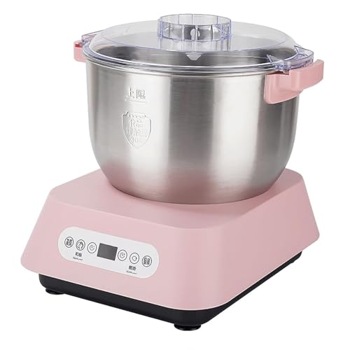 ERICAT Batidora De Masa Eléctrica, Amasadora De Masa De 5 litros con Tapa De Olla Y Taza Medidora, Sincronización Automática Constante E Inteligente De 25-38 ℃, para Bollos Al Vapor, Bollos Al Vapor