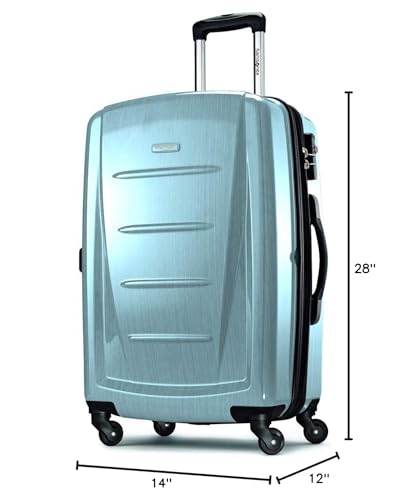 Image of Samsonite Winfield 2 2-Piece Set (Carry-on /Large) Hardside Expandable Luggage with Spinner Wheels (Ice Blue, 2-Piece Set (20 /28))
