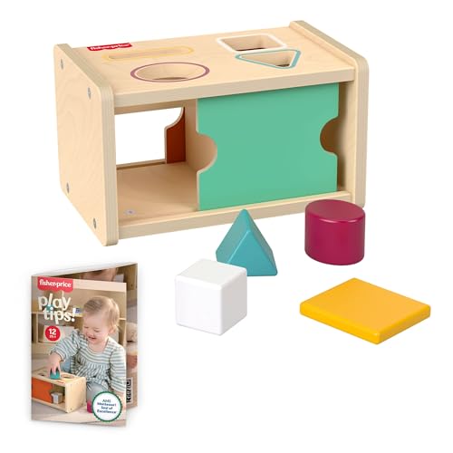 Tri et Découverte Montessori Fisher-Price boîte en bois pour la motricité fine des tout-petits