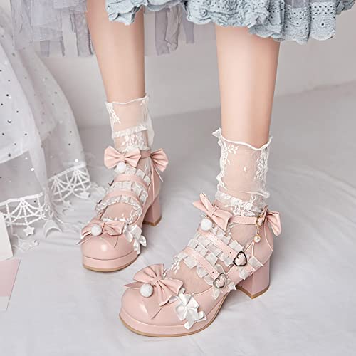 sfdgfhyf Boys Girls Nonslip Foot Warmer Little/Big Kids Gorgeous Princess Shoes 5cm Low Heel With Dress Medieval Style3