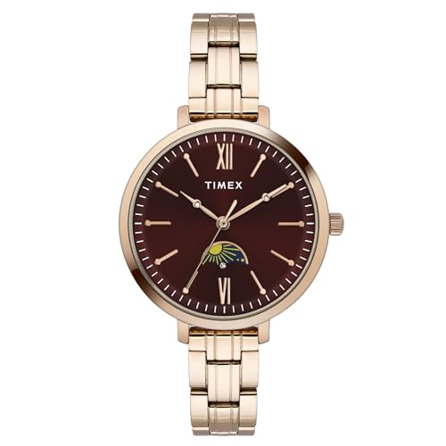 Image of TIMEX Analog Watch for Woman with Round Dial & Water Resistant Women's Wrist Watches