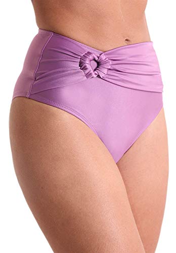 Calcinha Biquíni Avulso com Faixa Frontal Orquídea - Lilas - M