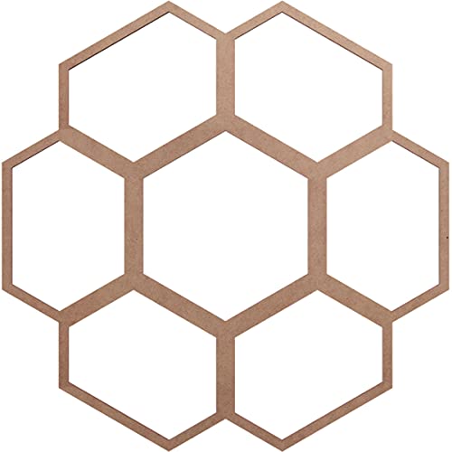 Image of Ekena Millwork 20 inchOD x 7 inchID x 3 /8 inchT Florin Wood Fretwork Pierced Ceiling Medallion, Wood (Paint Grade)