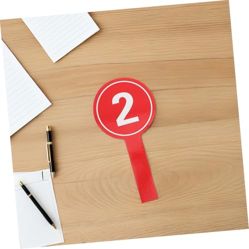 Paddle de puntuación ergonómico rojo 10 piezas miniatura 5
