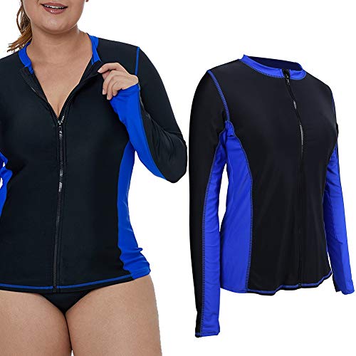 Camiseta de surf para mujer, traje de baño con mangas largas, secado rápido para playa miniatura 4