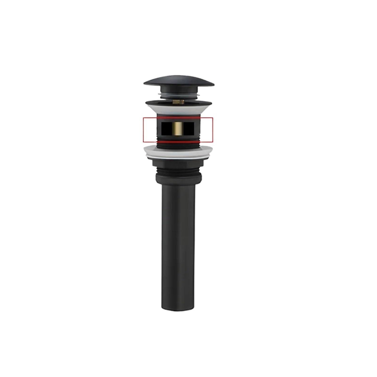 Xiehya Black With Hole 1 Pcs Bathroom Siphon Sink Drain Fixtures Bottle Trap Pop Up Filter Draine Black Brushed Chrome Gold Gray For Diy Tools(Black With Hole)