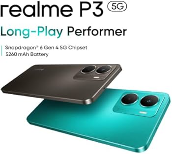realme P3 5G Smartphone,8+256GB,5260 mAh Battery,45W charge realme P3 5G Smartphone,8+256GB,5260 mAh Battery,45W charge