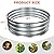 Meyoppm 36 Inch Outdoor Round Fire Pit Ring, Galvanized Steel Fire Ring, Large Fire Pits for Outside,Camping, Bonfire (3x3x1FT)