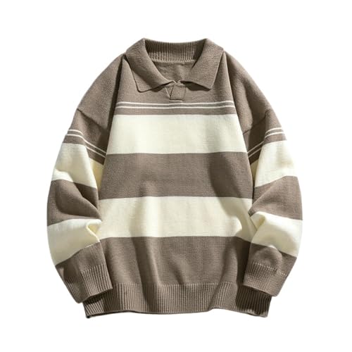Pull rayé manches longues homme pour ne plus avoir froid en automne et hiver