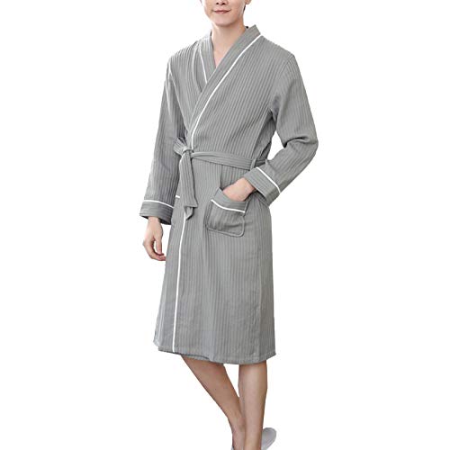 Albornoces de pijama para hombre que evitan la irritación con algodón de invierno 2
