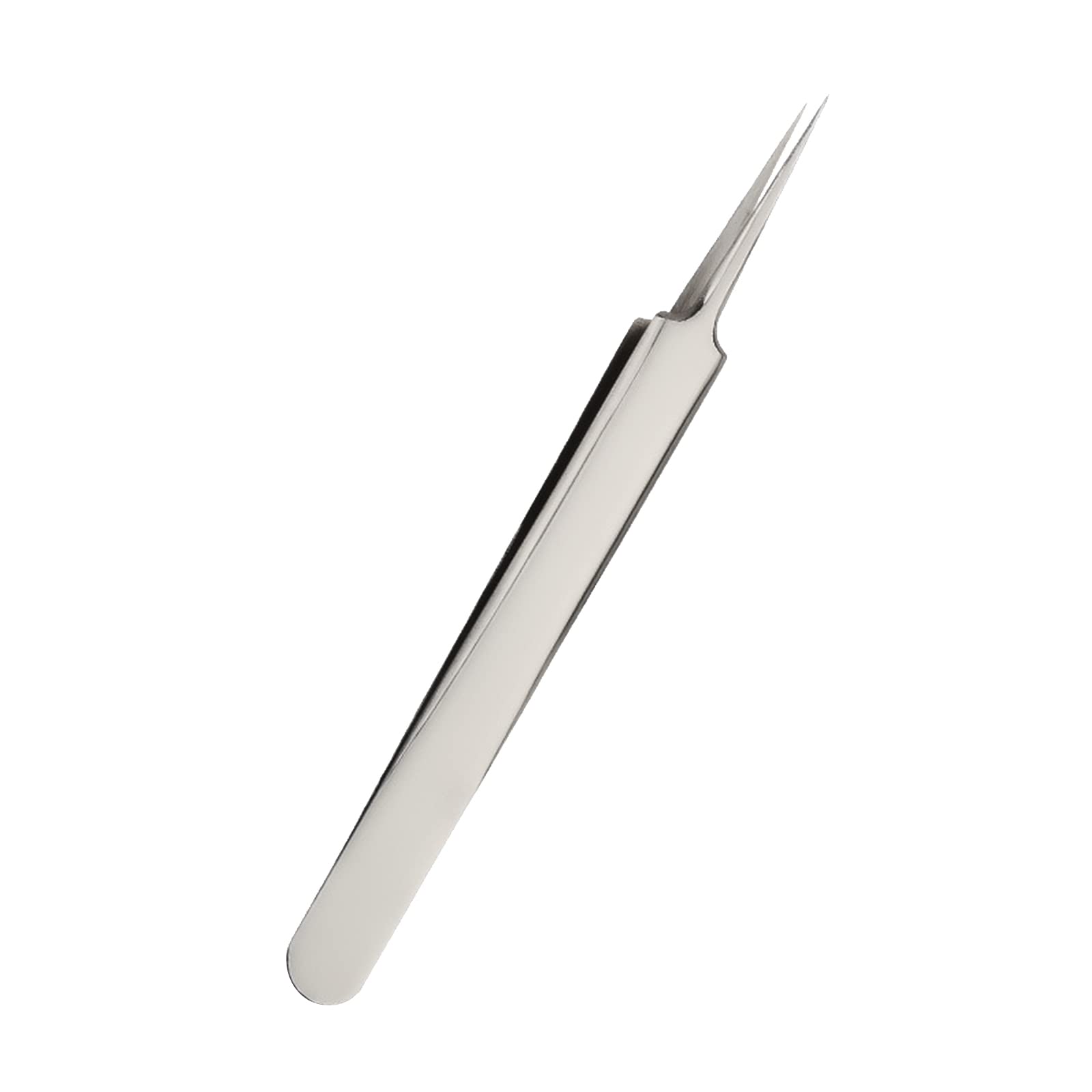 Yunhenil Silver Professional Comedones Extractors Stainless Steel Ingrown Hair Tweezers Blackhead Remover Splinter Sharp Tip Tweezers For Acne