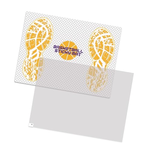 QSTDGVPW Basketball Sticky Paste Mat Shoe Sticky Mat with Board Sticky Floor Mat Sticky Mat for Park, 30 Sticky Mat