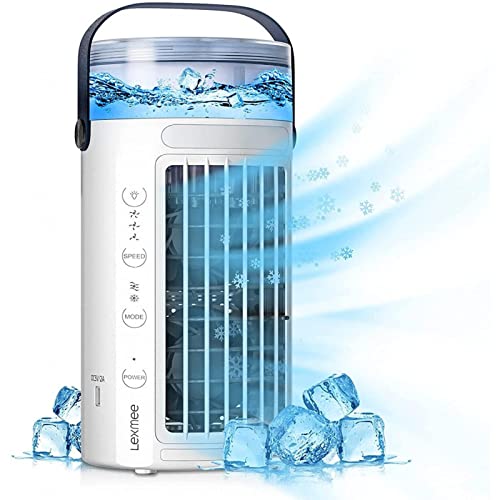 VVLXRIC - VVLXRIC Cube RafraîChissant, Refroidit Et Humidifie Mini Climatiseur Portable Pas Cher - 3 Vitesses RéGlables Petite Clim pour Chambre - pour La Maison Et Le Bureau