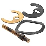 Veemoon 1 Set Horseshoe Mounting Accessories Fixing Bracket Sink Holder Tap Fixing Tool Wash Basin Tap Fixing Fitting Locknuts Kitchen Antiloosing Nut Washers Anti-Loose Faucet Copper