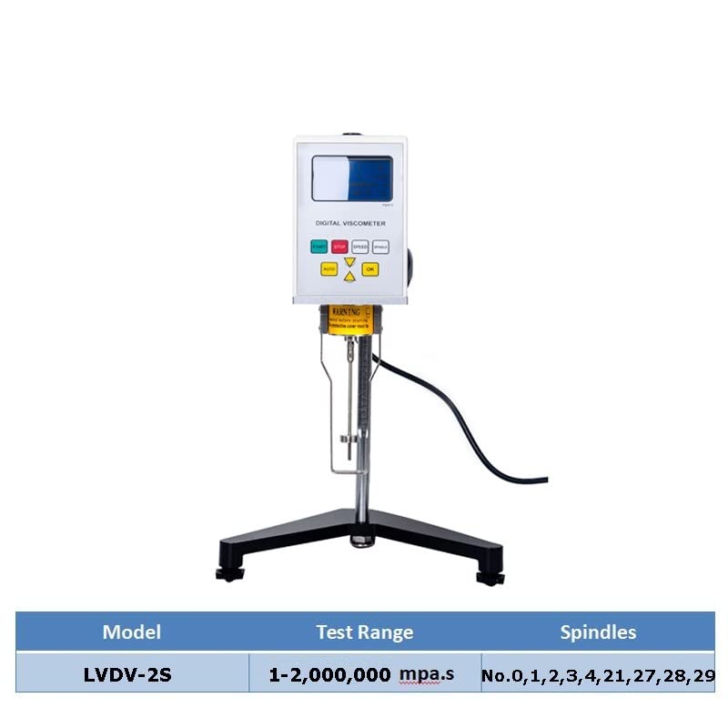 Viskositätsmessgerät, 6000000MPA.S 6 Millionen CPS NDJ-9S NDJ-8S NDJ-5S Viskosität Tester Messgerät Rotary Digitalviskosimeter mit Temperatursensor,Rotationsviskosimeter(RV-6M (NDJ-9S))