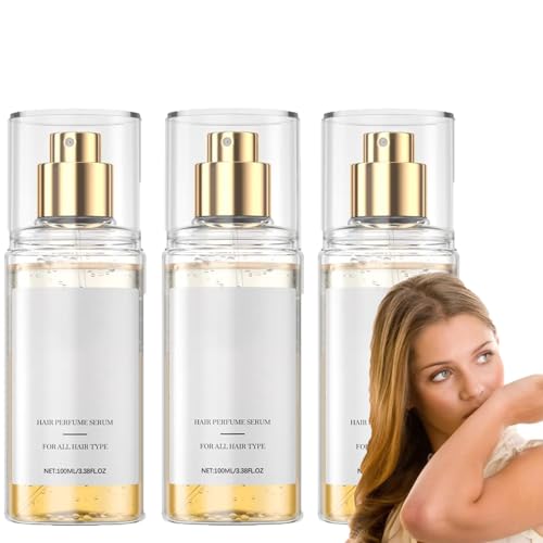 Spray profumato per capelli da donna, profumo per capelli da donna, a lunga durata, fragranza leggera e di lunga durata, idratante e rinfrescante. (3 pezzi)