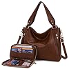 Women’s Hobo Handbags Crossbody Bags Ladies Tote Shoulder Bags Purses and Wallet Set 2pcs