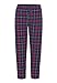 Produktbild El Búho Nocturno - Herren Pyjamahose Lang Flanell Premium Kariert Rots 100% Baumwolle Größe 7 (XXXL)