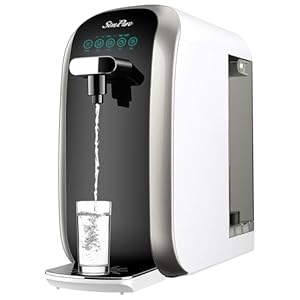 SimPure Y7P-BW UV Countertop Reverse Osmosis Water Filter, NSF/ANSI 58 Certified, 5 Stage RO Water Filtration System, Water Purifier for Home, 4: 1 Pure to Drain, BPA Free (No Installation Required)