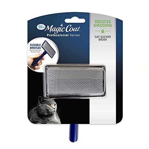 Four Paws Magic Coat Cat Slicker Brush for Medium/Long Hair