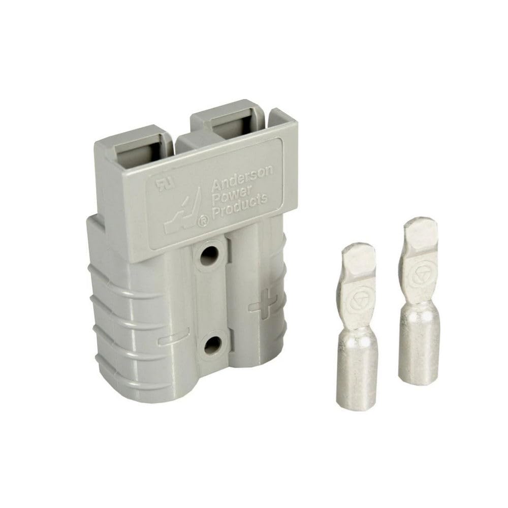 Anderson SB50 10 AWG 600 Volt Quick Connect Disconnect, Housings and Connectors Included - 2 Pack