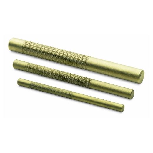 SK Hand Tool 6323 Drift Punch Set, Brass, 3-Piece