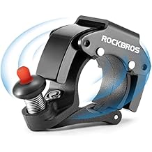 ROCKBROS Bike Bells Hidden MTB Bells Bicycle Bells for 22.2mm Handlebars, More Than 100dB, Clear & Long Sound Ringer, Mountain Bike, Scooter, Youth Bike