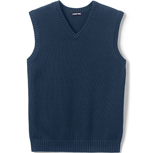 Lands' End School Uniform Men's Cotton Modal Sweater Vest2