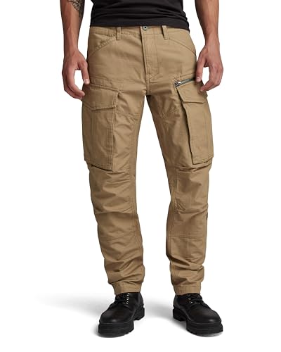 G-STAR Raw - Mens Rovic Zip 3D Regular Tapered Pants, Color Dk Fawn, Size: 29W x 30L