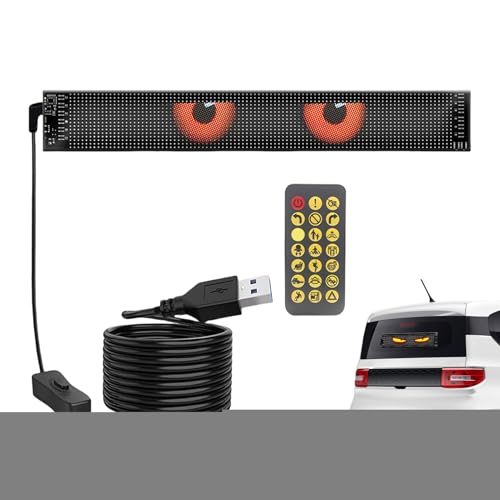 Letrero LED programable flexible para ventanilla de coche y SUV 7