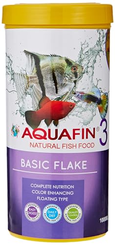AQUAFIN 3 NATURAL FISH FOOD BASIC FLAKES 1000 ML