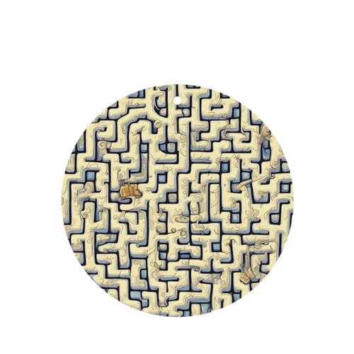 Hojas aromáticas Labyrinth Treasure Map para auto miniatura 1