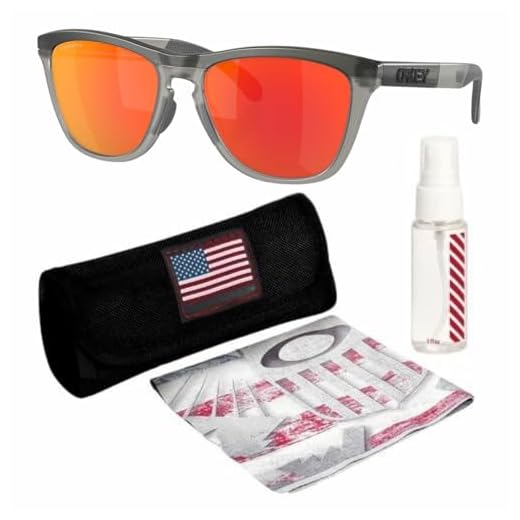 OAKLEY Óculos de sol FROGSKINS RANGE OO9284 com kit oficial de óculos, Cinza fosco/tinta cinza, 55 mm