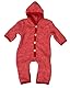 Cosilana Baby Overall aus Wollfleece kbT (74/80, Rot-melange)