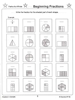 Paperback Best Value Math Drill Book, Fractions 1 Book