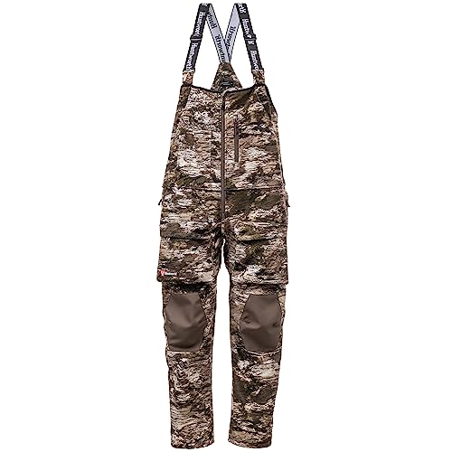 Huntworth Men's Elkins Mid Weight Windproof, Softshell, Waffle Fleece Interior Bib Overalls (Tarnen®), Large