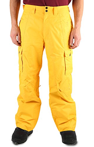 Two Bare Feet Men's Blizzard, Pantalones de esquí para Hacer Snowboard, Ventisca, Hombre, Color Sun Yellow, tamaño Medium