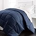 Beckham Hotel Collection 1200 Series - Lightweight - Luxury Goose Down Alternative Comforter - Hotel Quality Comforter and Hypoallergenic  -Full/Queen - Navy