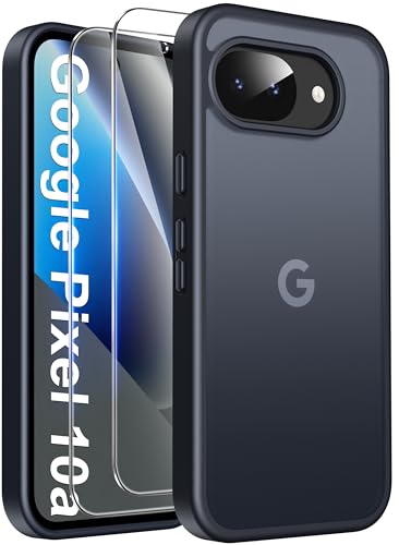 FLLAO Matt Handyhülle für Google Pixel 10a, Schwarz – Ansicht 1
