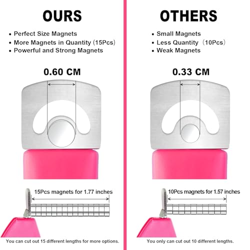 Cortaúñas ajustable rosa para manicura de uñas postizas en casa o salón 5