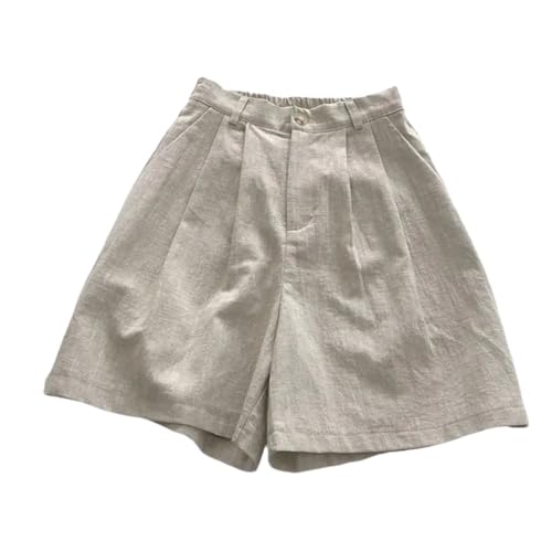 Pantalon court en coton taille haute : fini les shorts serrés ! Short ample kaki M