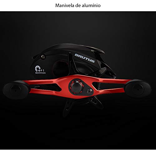 Carretilha Pesca Kastking Brutus Manivela Esquerda + Brinde