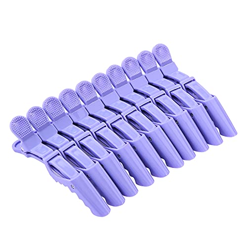 SINNKY Candy Color Alligator Hair Clips for Styling Sectioningï¼Å’Wide Teeth and Durable Hair Salon Crocodile Hairpin Wide Teeth & Double-Hinged Design. (purple)