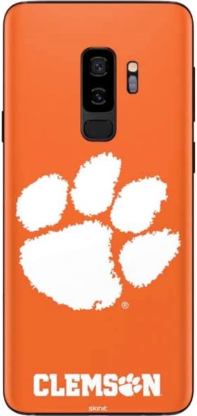 Skinit Decal Phone Skin Compatible with Galaxy S9 Plus - Officially Licensed Clemson University Tiger Print Design