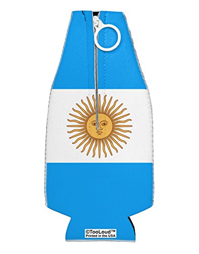 TooLoud Argentina Flag AOP Collapsible Neoprene Bottle Insulator All Over Print