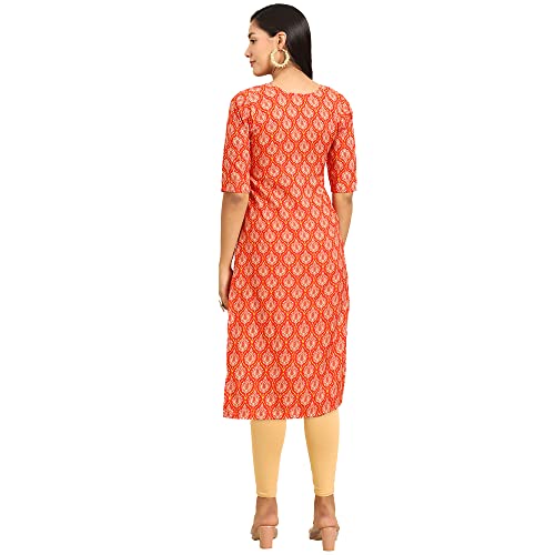 Image of Pinkmint Women's Crepe Digital Print Straight Kurta