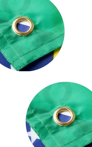 Runesol Brazil Flag 3x5, 91x152cm, Bandeira do Brasil, 4 Grommets, Brass Eyelet in Every Corner, Sao Paulo Anniversary - Image 4